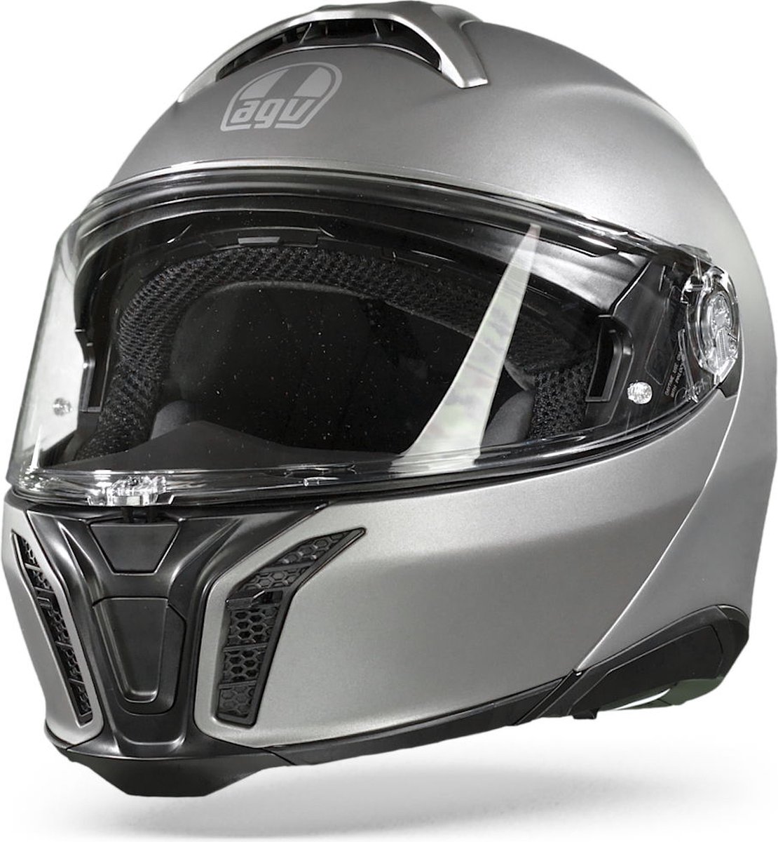 AGV Tourmodular motorhelm Luna mat grijs systeemhelm XL