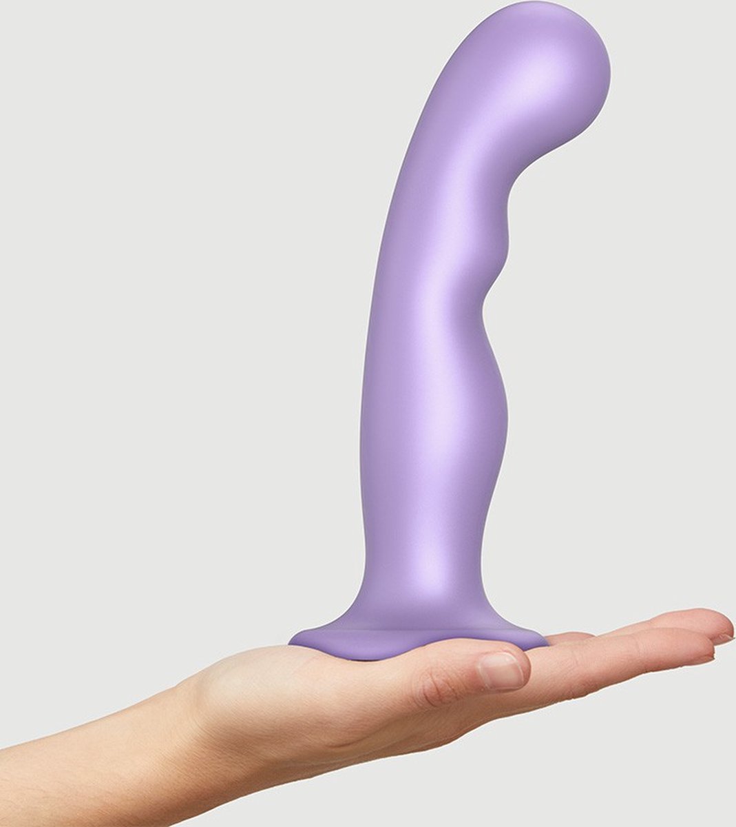Goedkoopste Strap-On-Me - G-spot En P-spot Dildo - Metallic Lila - Maat XL