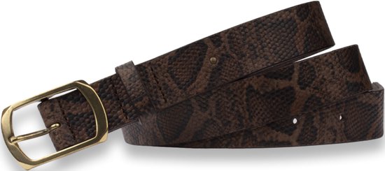 Legend Dames - Leren Riem - Bruin - 85 cm