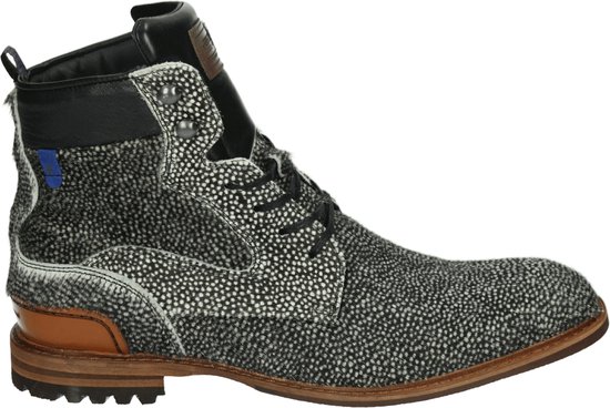 Floris van Bommel SFM-80022-60-01 - Volwassenen Heren sneakersVrije tijd half-hoog - Kleur: Zwart - Maat: 45