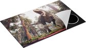 Chefcare Inductie Beschermer Tyrannosaurus Rex Dinosaurus - T-Rex - 85x52 cm - Afdekplaat Inductie - Kookplaat Beschermer - Inductie Mat