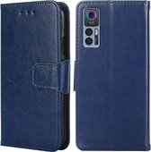 Mobigear Telefoonhoesje geschikt voor TCL 30 Hoesje | Mobigear Wallet Bookcase Portemonnee | Pasjeshouder voor 3 Pasjes | Telefoonhoesje voor Pinpas / OV Kaart / Rijbewijs - Donkerblauw