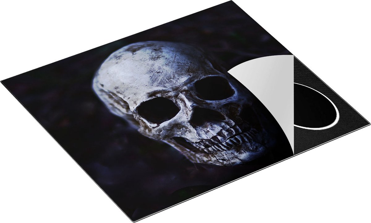 Chefcare Inductie Beschermer Schedel - Doodshoofd - 59x52 cm - Afdekplaat Inductie - Kookplaat Beschermer - Inductie Mat