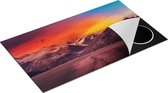 Chefcare Inductie Beschermer Meer bij de Bergen bij Zonsondergang - 91,2x52 cm - Afdekplaat Inductie - Kookplaat Beschermer - Inductie Mat