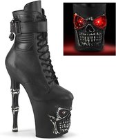 Pleaser - RAPTURE-1020STR-LT Plateau Laarzen, Paaldans schoenen - US 8 - 38 Shoes - Zwart