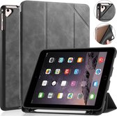 CaseMe - Tablet hoes geschikt voor iPad 9.7 (2017/2018) - Ming Book Case - Tablethoes met Auto Wake/Sleep functie - Grijs