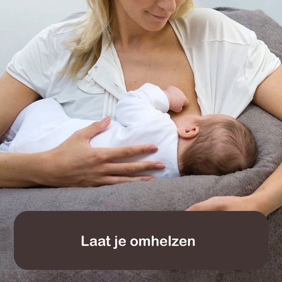 Form Fix XL Voedingskussenhoes - Body Pillow Kussensloop - Zwangerschapskussen hoes - Zijslaapkussen hoes - 100% Jersey Hoes - Wit van Form Fix — afbeelding 3