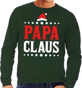 Foute kersttrui / sweater voor heren - groen - Papa Claus L