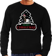 Dieren kersttrui geit zwart heren - Foute geiten kerstsweater - Kerst outfit dieren liefhebber M