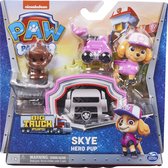 PAW Patrol Big Truck Pups - Skye-actiefiguur met reddingsdrone - Speelfigurenset