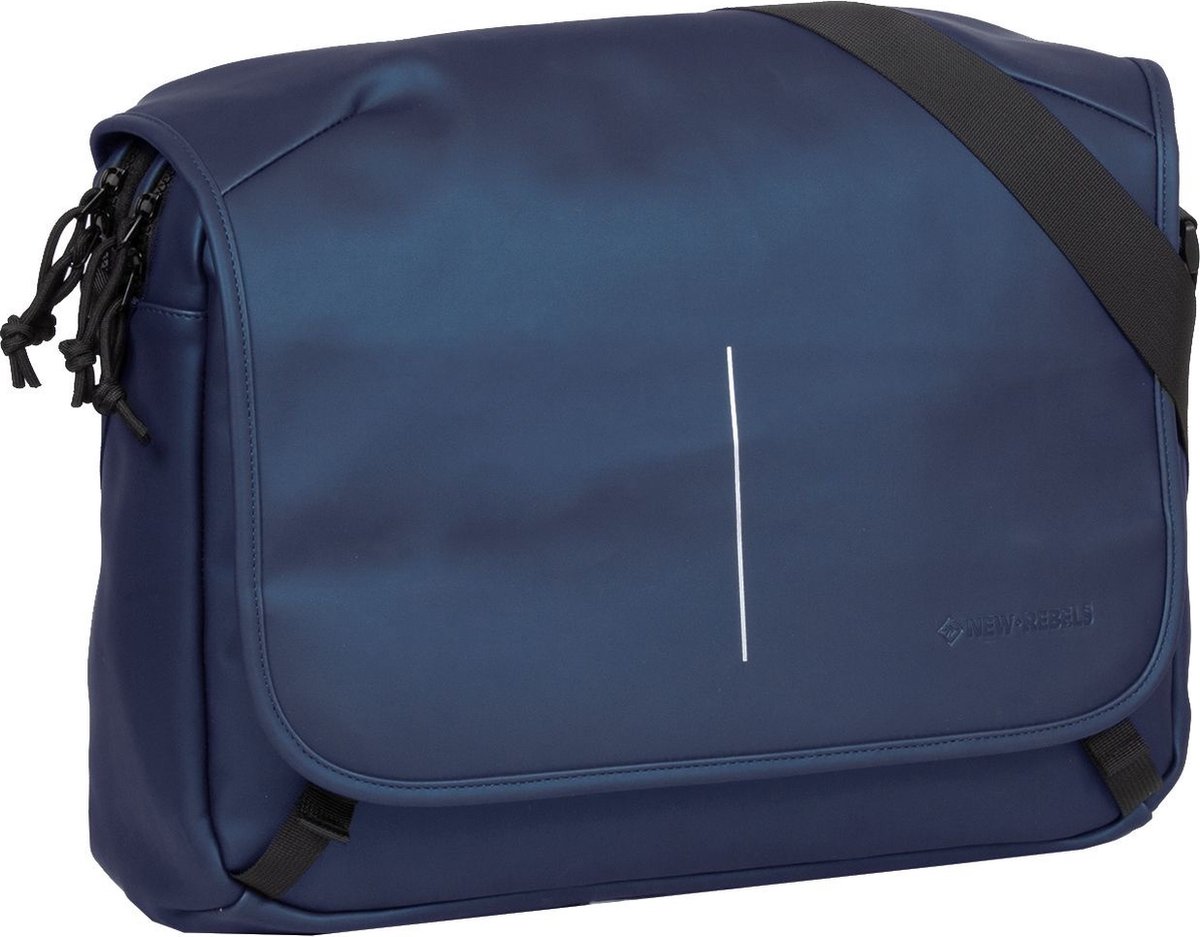 William - Computer Schoudertas - Navy Blauw 10L - Waterafstotend