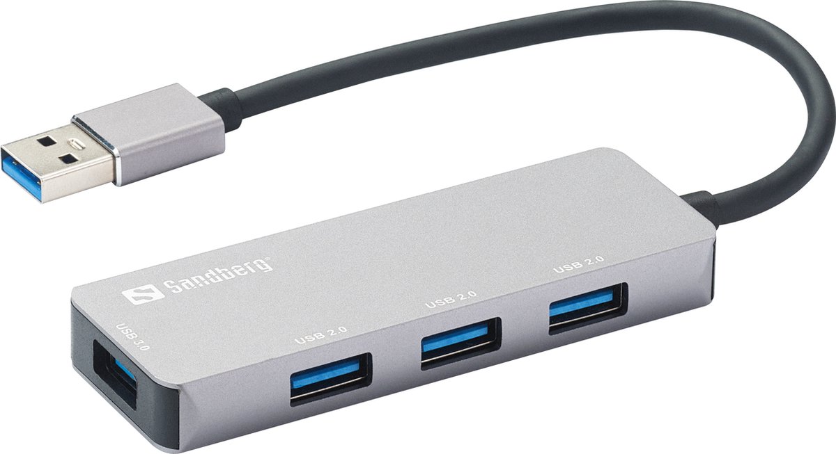 USB hub - Sandberg USB-A Hub - 1xUSB3.0+3x2.0 SAVER