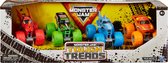 Monster Jam - Tough Treads - 4 Trucks - Speelgoedvoertuig - Schaal 1:64