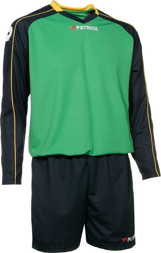 Patrick Granada305 Voetbalset Lange Mouw Heren - Groen / Marine / Geel | Maat: 3XL