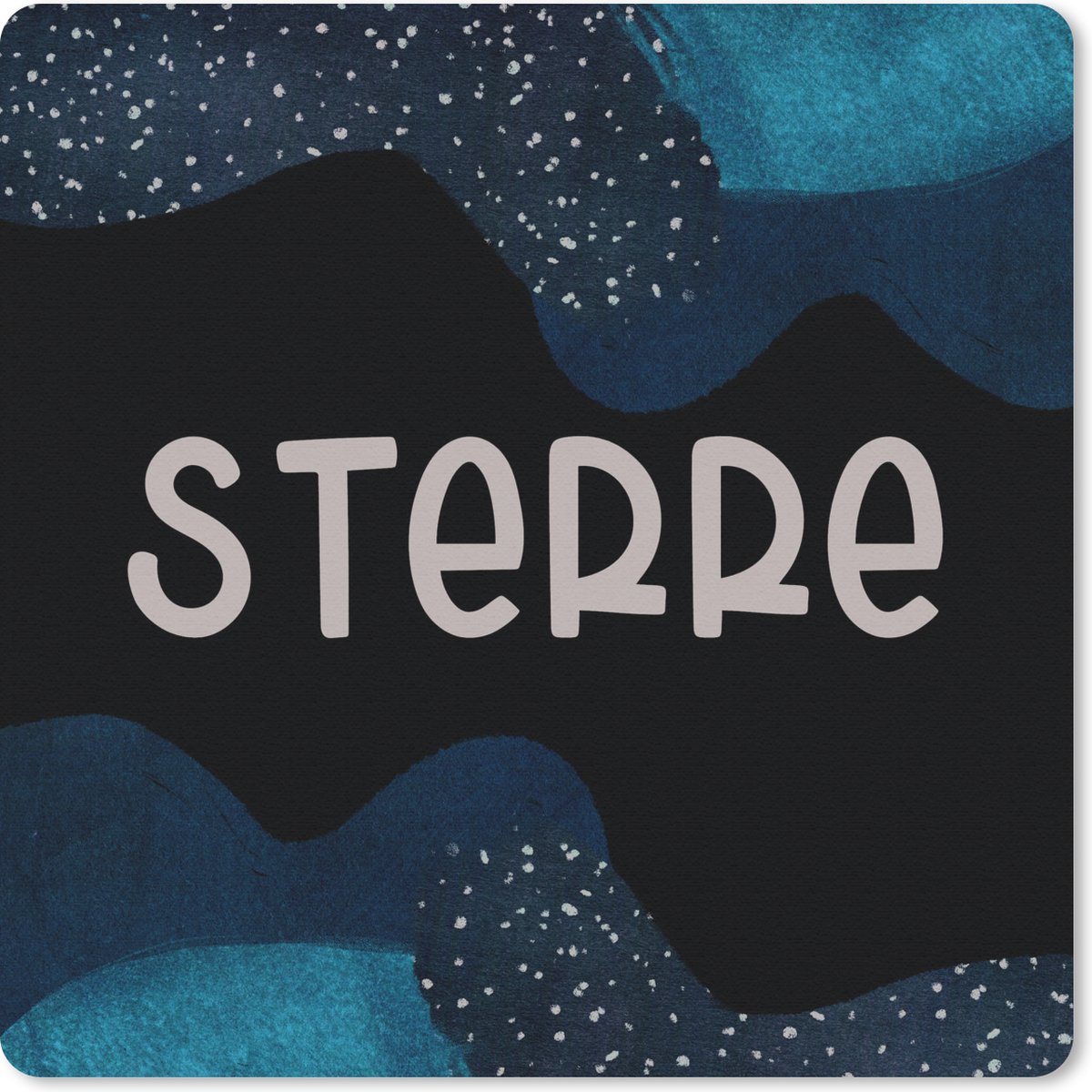 Muismat 30x30 cm - Mousepad Sterre - Pastel - Meisje - Muismatten