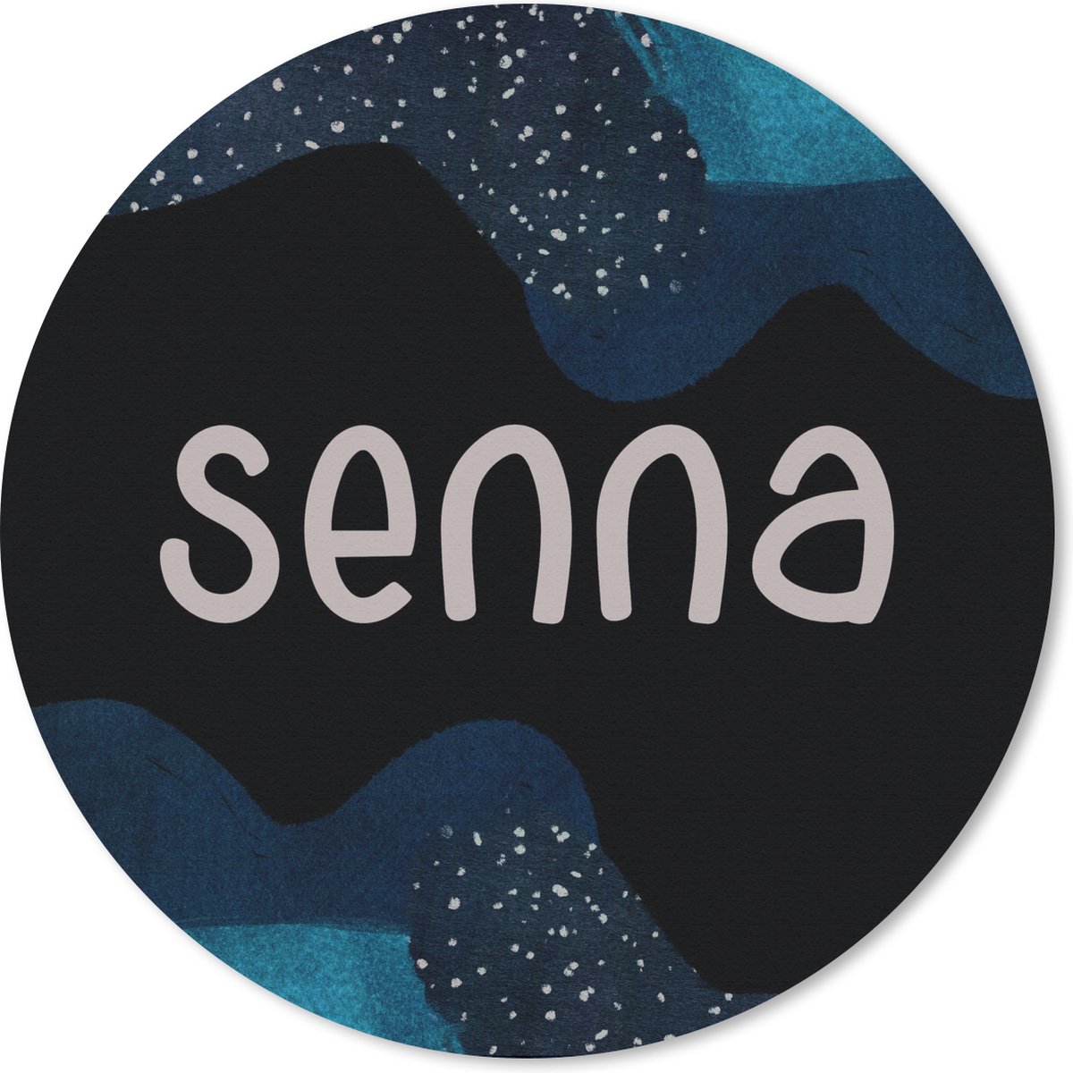 Muismat rond 20x20 cm - Mousepad Senna - Pastel - Meisje - Ronde muismatten
