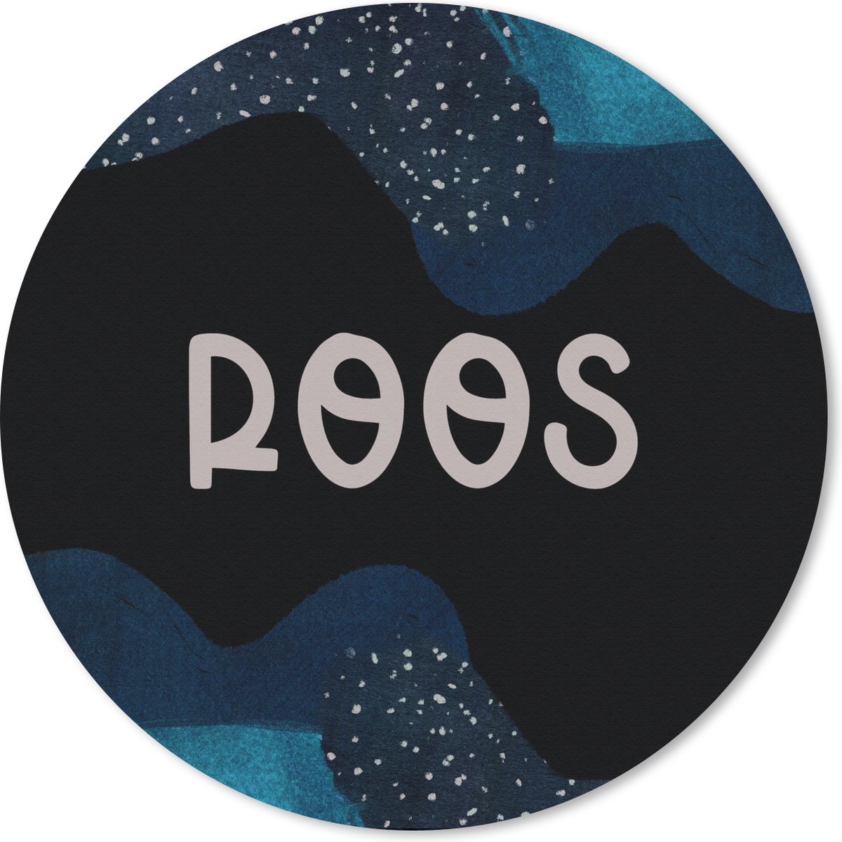 Muismat rond 30x30 cm - Mousepad Roos - Pastel - Meisje - Ronde muismatten