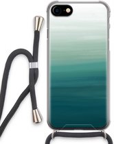 Case Company® - iPhone SE 2020 hoesje met Koord - Ocean - Telefoonhoesje met Zwart Koord - Extra Bescherming aan alle Kanten en Over de Schermrand