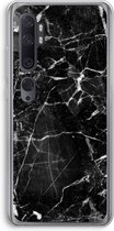 Case Company® - Hoesje geschikt voor Xiaomi Mi Note 10 hoesje - Zwart Marmer - Soft Cover Telefoonhoesje - Bescherming aan alle Kanten en Schermrand