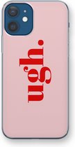 Case Company® - Hoesje geschikt voor iPhone 12 hoesje - Ugh - Soft Cover Telefoonhoesje - Bescherming aan alle Kanten en Schermrand
