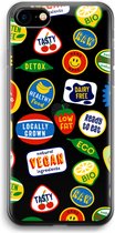Case Company® - Hoesje geschikt voor iPhone SE 2020 hoesje - Fruitsticker - Soft Cover Telefoonhoesje - Bescherming aan alle Kanten en Schermrand