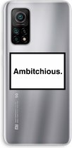Case Company® - Hoesje geschikt voor Xiaomi Mi 10T hoesje - Ambitchious - Soft Cover Telefoonhoesje - Bescherming aan alle Kanten en Schermrand