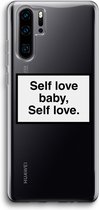 Case Company® - Huawei P30 Pro hoesje - Self love - Soft Cover Telefoonhoesje - Bescherming aan alle Kanten en Schermrand