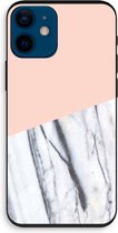 Case Company® - Hoesje geschikt voor iPhone 12 mini hoesje - A touch of peach - Biologisch Afbreekbaar Telefoonhoesje - Bescherming alle Kanten en Schermrand