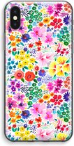 Case Company® - Hoesje geschikt voor iPhone XS Max hoesje - Little Flowers - Soft Cover Telefoonhoesje - Bescherming aan alle Kanten en Schermrand