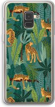 Case Company® - Hoesje geschikt voor Samsung Galaxy A8 (2018) hoesje - Luipaard 2 - Soft Cover Telefoonhoesje - Bescherming aan alle Kanten en Schermrand