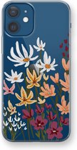 Case Company® - Hoesje geschikt voor iPhone 12 hoesje - Painted wildflowers - Soft Cover Telefoonhoesje - Bescherming aan alle Kanten en Schermrand