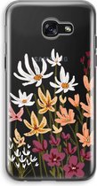 Case Company® - Hoesje geschikt voor Samsung Galaxy A5 (2017) hoesje - Painted wildflowers - Soft Cover Telefoonhoesje - Bescherming aan alle Kanten en Schermrand