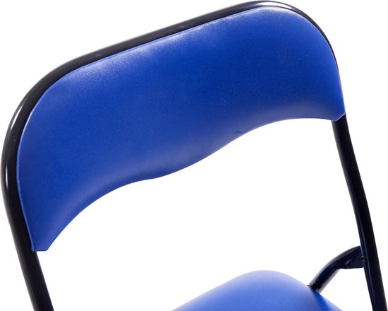CLP Felix Set van 4 klapstoelen blauw/zwart