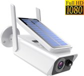 PuroTech - IP Beveilingscamera - Buitencamera Met Zonnepaneel - Op Zonne Energie - Draadloos - Wifi Smart Waterproof IP66 - 1080P HD - Nachtzicht - Met Recorder