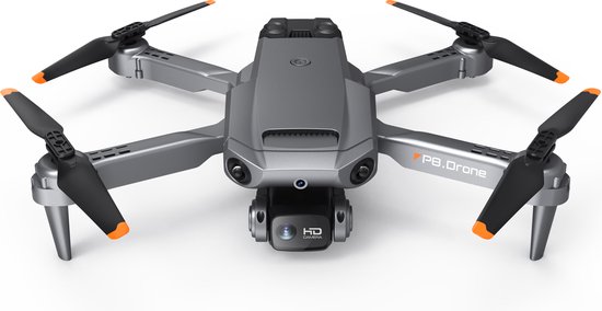 SefSay P8 Drone Zwart - Drone met camera - Obstakel ontwijking - Drones - Mini drone - Drone met camera voor buiten - Drones met camera voor volwassenen - Inclusief opbergtas en 2 accu's - BCC.nl