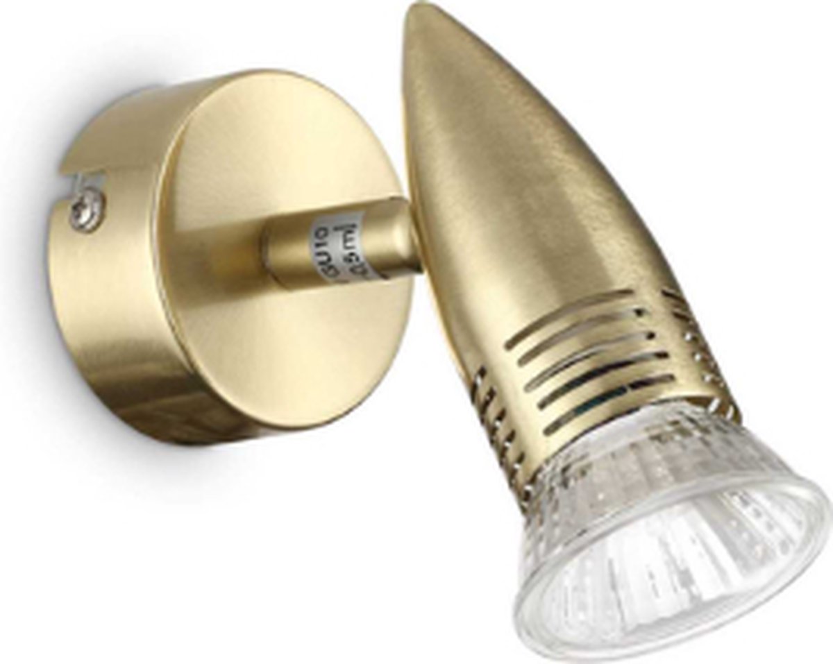Ideal Lux - Alfa - Wandlamp - Metaal - GU10 - Messing - Voor binnen - Lampen - Woonkamer - Eetkamer - Keuken