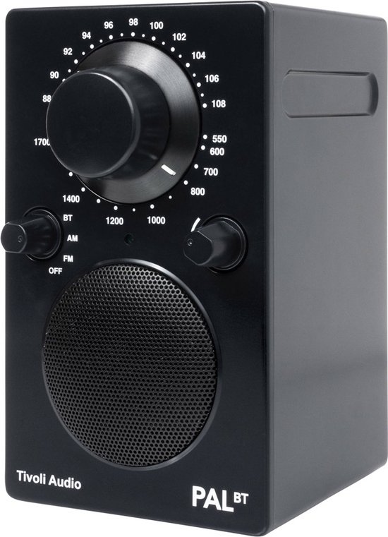 Tivoli Audio PAL BT Draagbare radio met FM, AM en Bluetooth Zwart