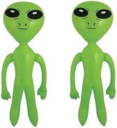 2x extraterrestres verts gonflables de 64 cm
