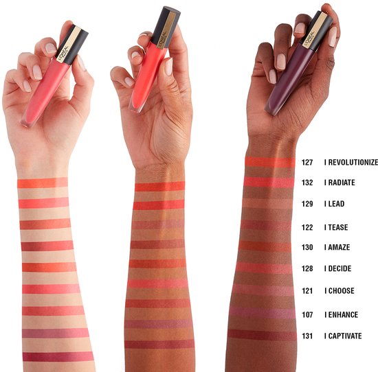L’Oréal Paris Rouge Signature Lippenstift - 121 I Choose - Paars - Matte Vloeibare Lipstick