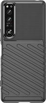 Cazy Sony Xperia 1 IV hoesje - TPU Grip Case - zwart