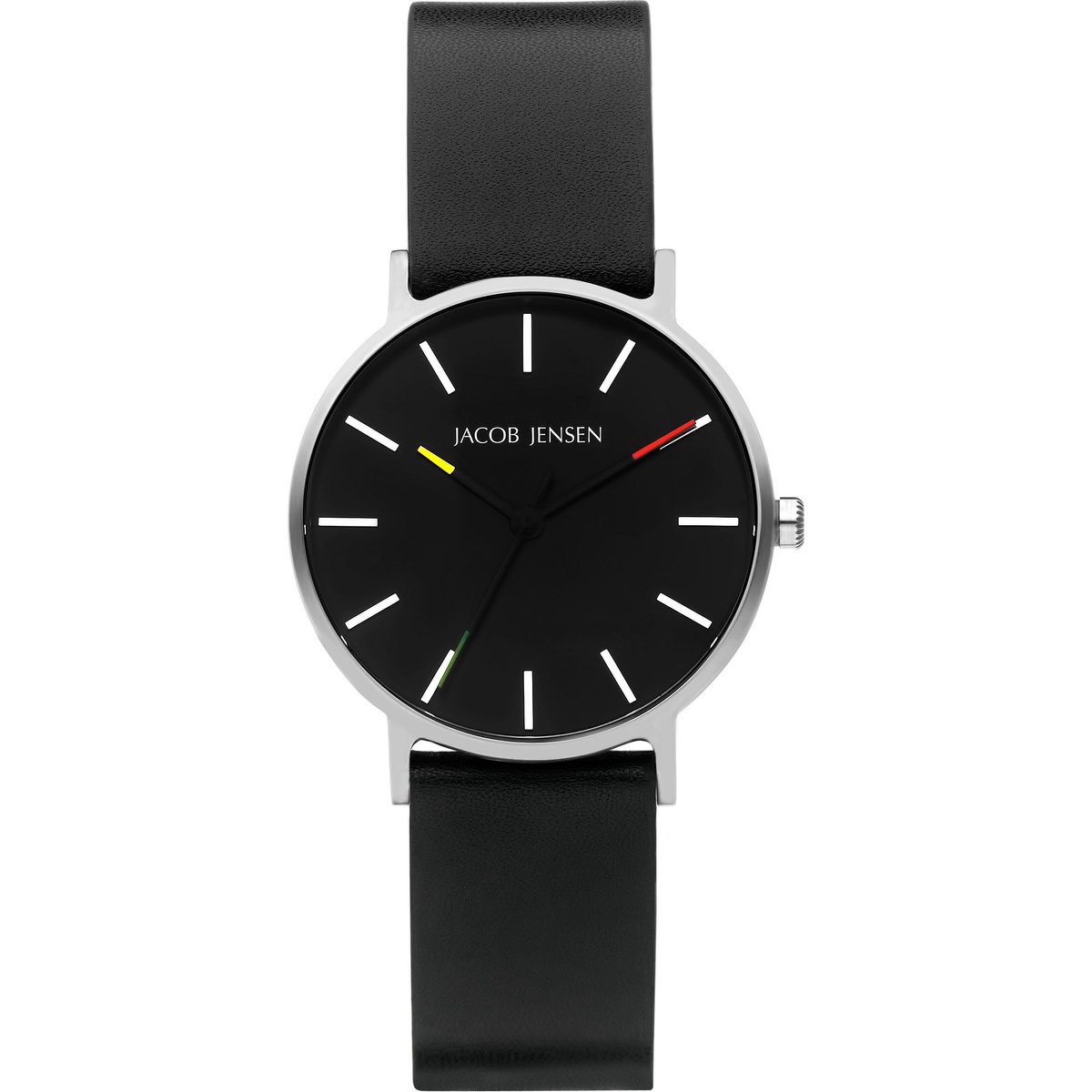 Jacob Jensen - Dames horloge analoog quartz 32020794 One Size- Zwart