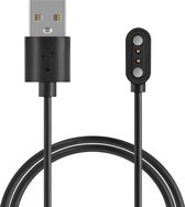 kwmobile Câble de Recharge USB Compatible avec TicWatch GTH / Oppo Watch Free - Câble pour Smartwatch - Noir