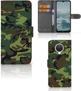 Nokia G10 | G20 Portemonnee hoesje Army Dark