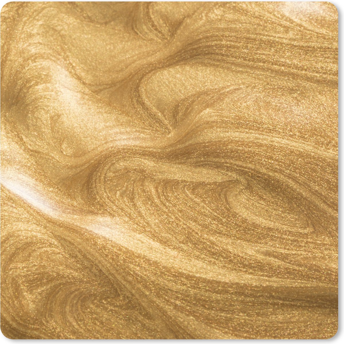 Muismat XXL 80x80 cm - Bureau onderlegger - Bureau mat Een gouden achtergrond met glitters - Bureaumat - Gaming mousepad xl - Bureaulegger groot - Computer deskmat