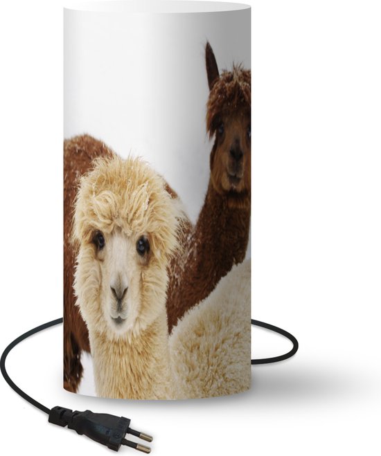 Lampe Lama - Animal - Fourrure - 54 cm de haut - Ø25 cm - Y compris lampe  LED | bol.com