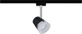 Paulmann URail Cone spot - railverlichting - zwart mat - chroom - Metaal - GU10 - zonder verlichtingsmiddel