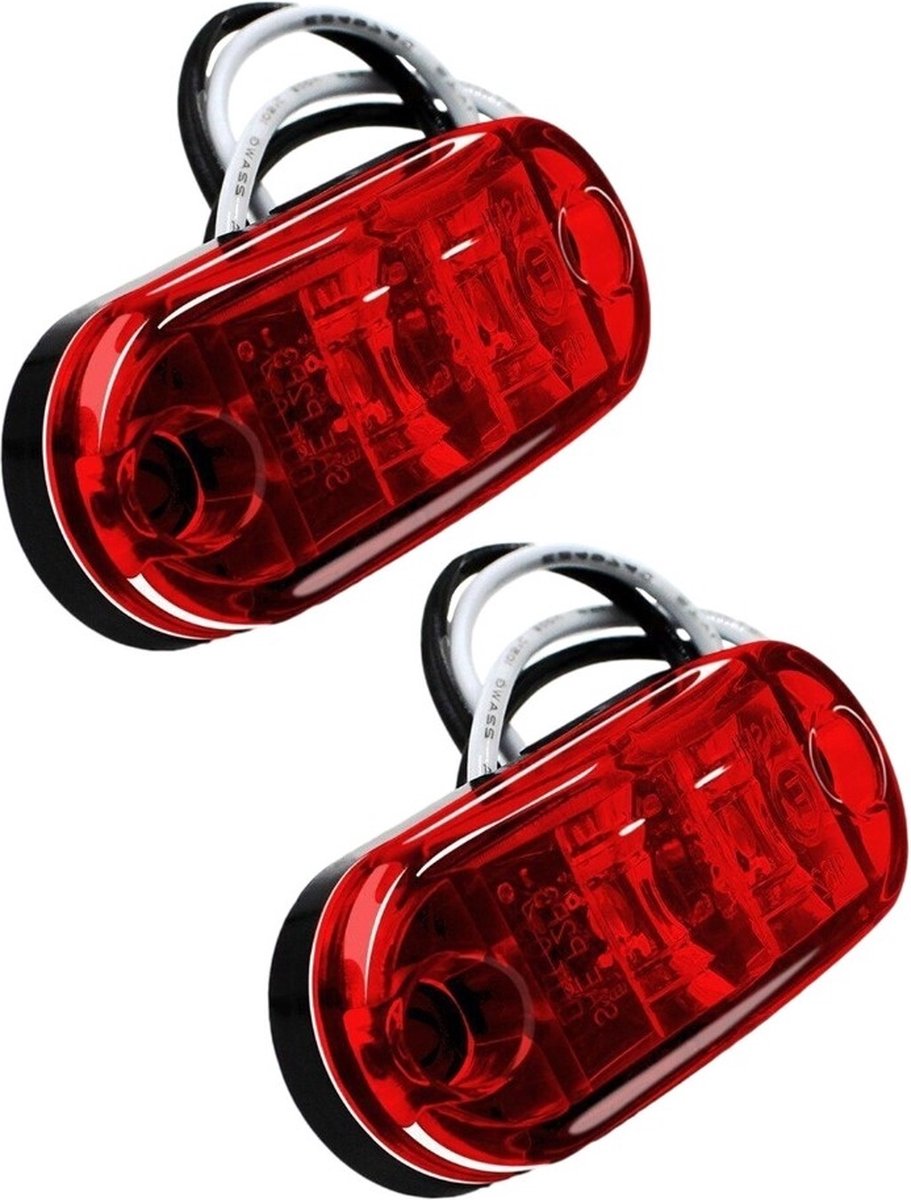 LED Zijmarkeringslichten Waarschuwing Signaal - Rood (set ...