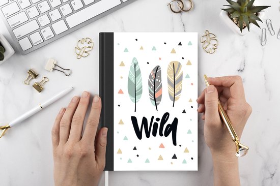 Carnet - Cahier d'écriture - Citations - Sauvage - Ressorts - Enfants - Carnet - Format A5 - Bloc-notes