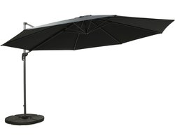 tyfoon Kaal waarheid Lifa Garden Zweefparasol - Hangende Parasol met Hoes - Groot - Antraciet -  Aluminium... | bol.com