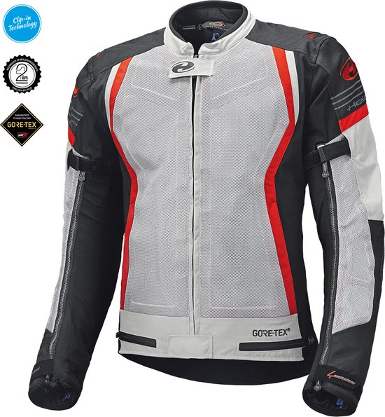 Held Aerosec Top Gore Tex 2in1 Blouson Moto Textile Gris Rouge M bol